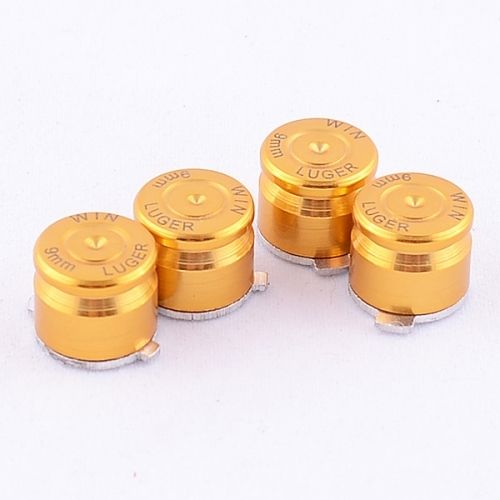 PS4 Aluminium Bullet Buttons - Gold