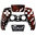 PS5 Oberschale für BDM-010 BDM-020 Controller - Glänzend Design "Glow in Dark Scarlet Demon)"