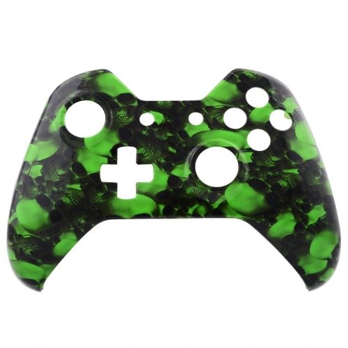 Xbox ONE Controller Oberschale - Hades Green Skulls