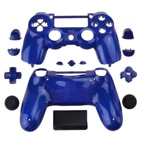 PS4 Controllergehäuse inkl. Mod Kit - Glänzend Blau