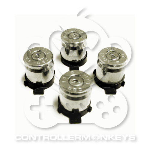PS4/PS3 Bullet Action Buttons - Silber