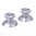 XB ONE Aluminium Thumbsticks - Silber