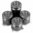 XB ONE Aluminium Bullet Buttons - Titanium