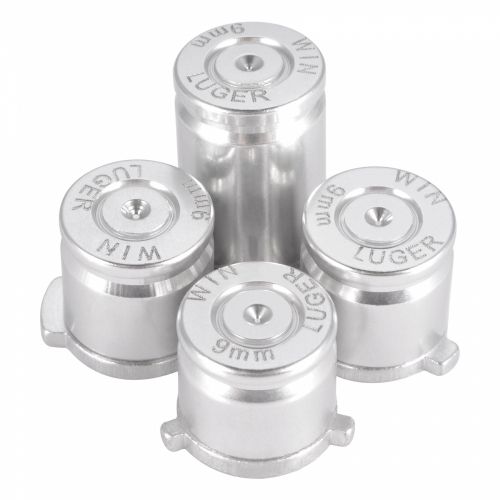 XB ONE Aluminium Bullet Buttons - Silber
