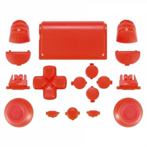 PS4 Controller Mod Kit für JDM-030 Modell - Rot