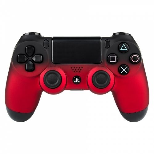 PS4 Controller Oberschale für Alte Modelle - Soft Touch Shadow Rot