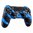 PS4 Oberschale für JDM-040 /-030 /-050 Controller - Blue Splatter