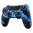 PS4 Oberschale für JDM-040 /-030 /-050 Controller - Blue Splatter