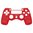 PS4 Oberschale für JDM-040 /-030 /-050 Controller - Transparent Soft Touch Rot